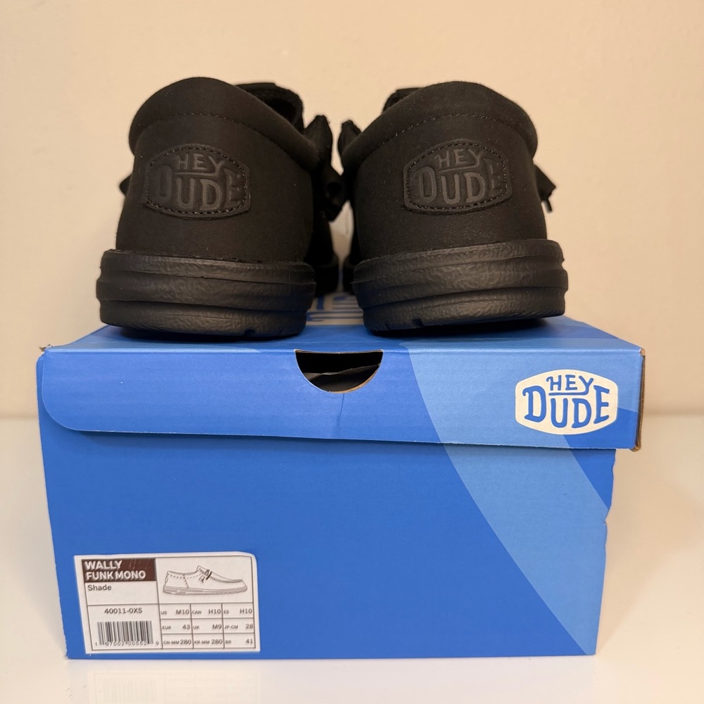 Hey Dude Men's Black Loafers - Picture 2 of 10
